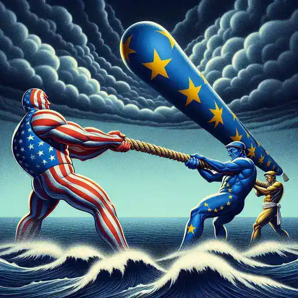 "Meta team strategizing over transatlantic challenges, highlighting efforts to gain US support in response to EU antitrust fines during a critical meeting."