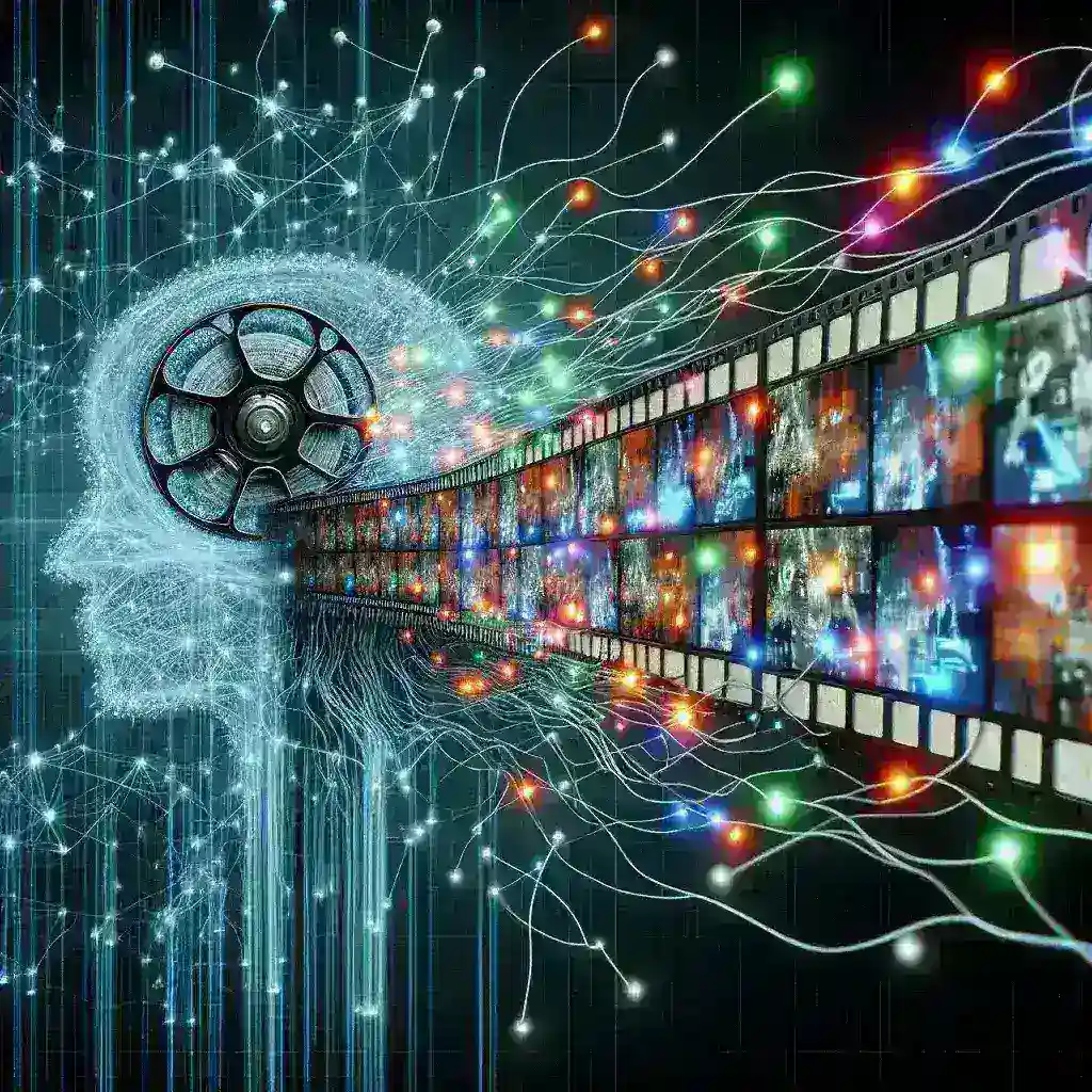 "Diagram illustrating machine learning algorithms for automated video analysis and scene detection, as discussed in 'Using Machine Learning to Detect Scenes in Videos: A Comprehensive Guide to Automated Video Analysis.'"