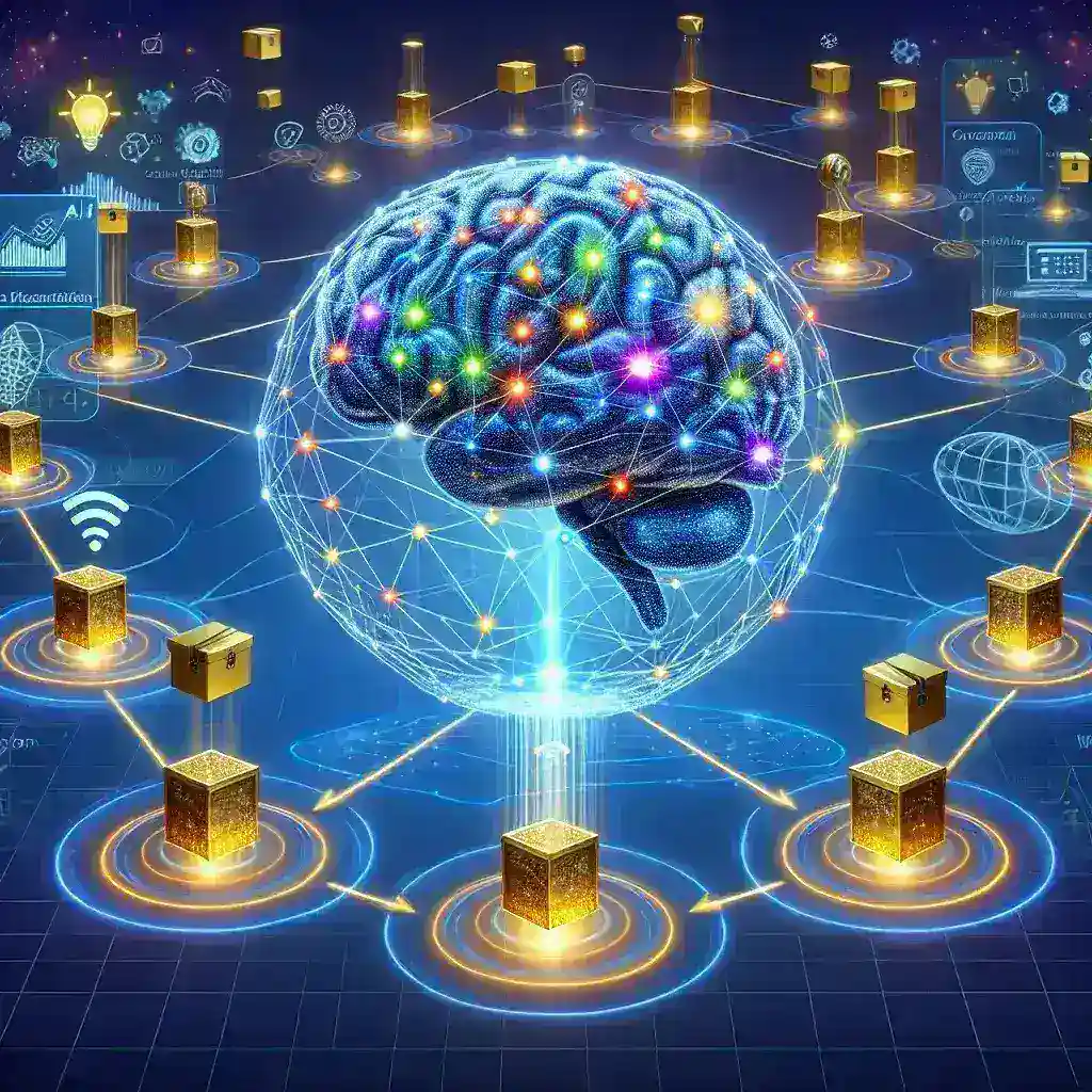 "Image depicting the step-by-step process of training AI models using custom web-collected datasets, illustrating methods for data collection, cleaning, and model training in an informative guide."